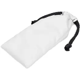 Hoppla Midlands Polyester Glasses Pouch Solid White Closed